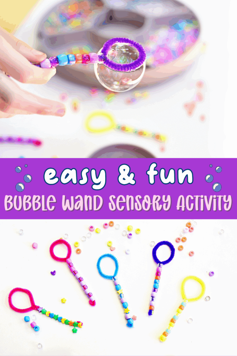 DIY Pipe Cleaner Bubble Wand Fine Motor Activity - Ready Set Sensory