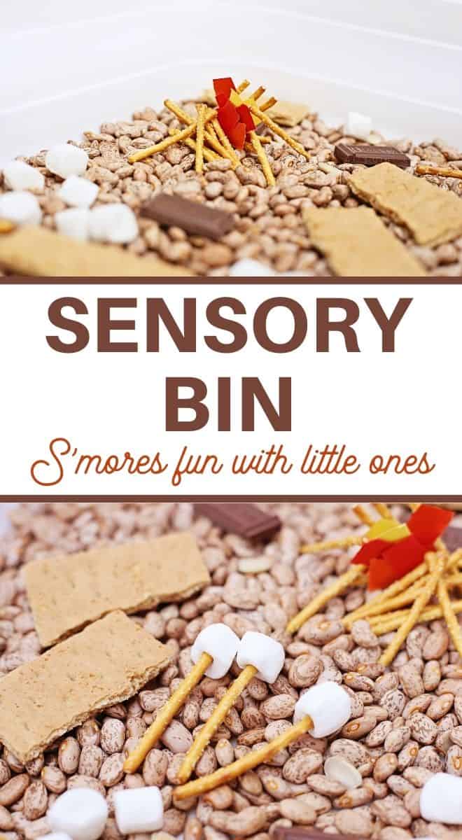S’mores-Inspired Sensory Bin