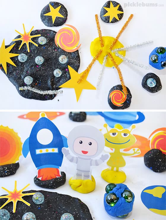 Space Play Dough Activity 