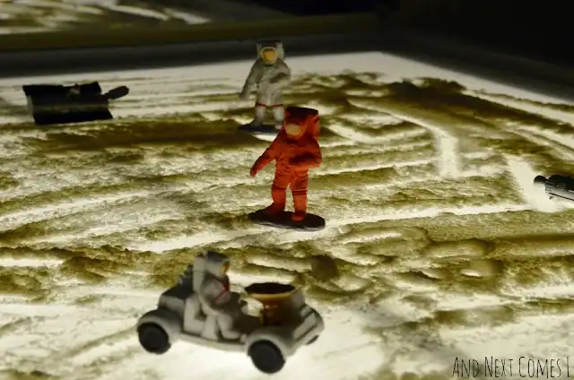 Space Small World Play on the Light Table