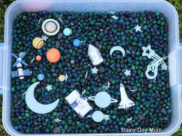 Space Themed Sensory Bin