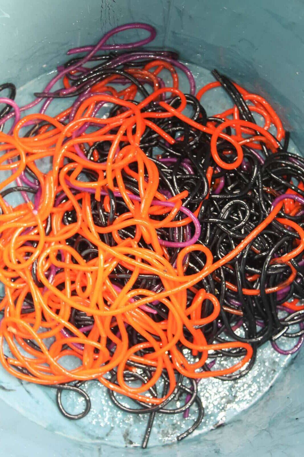 Dyed Spaghetti Sensory Activity