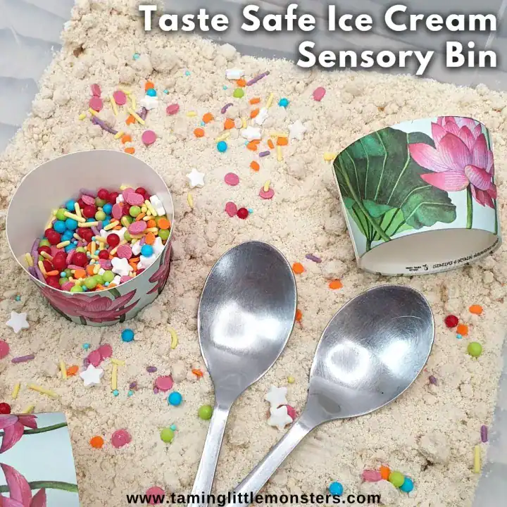 Taste-Safe Ice Cream Sensory Play