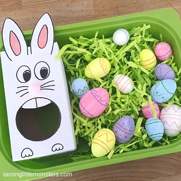 Easter Bunny Sensory Bin