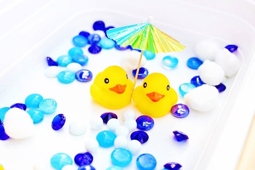 Rain Sensory Bin