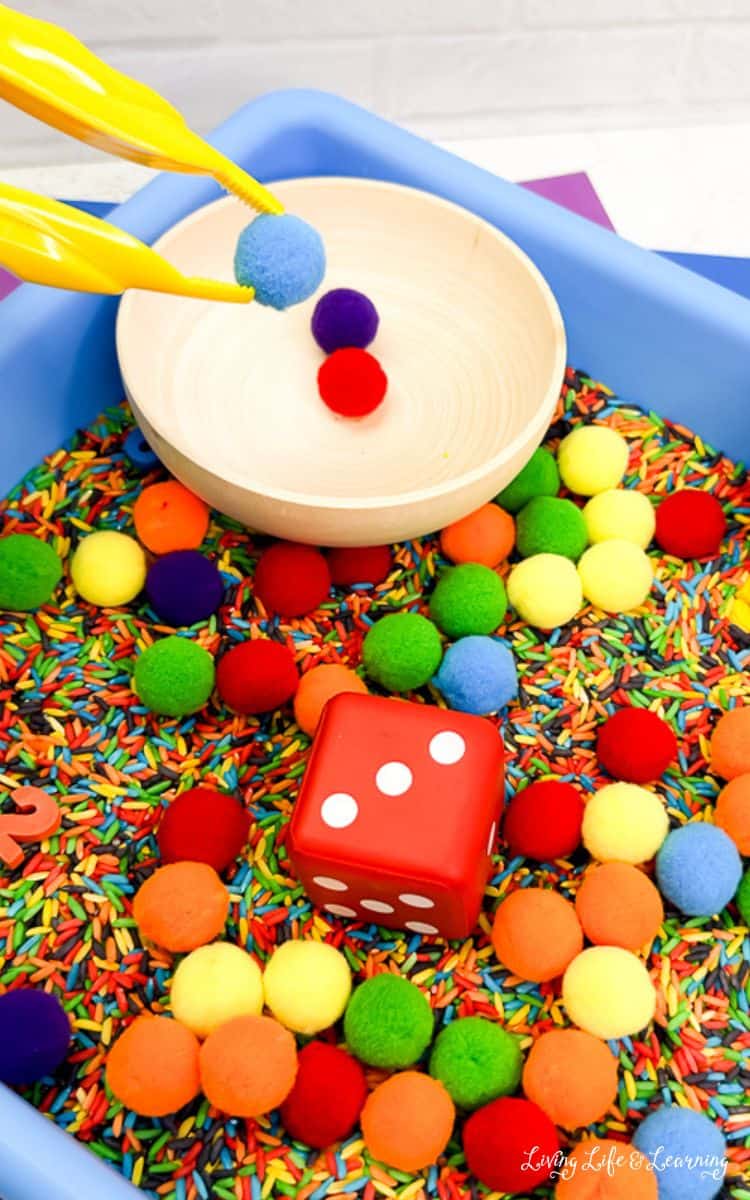 Rainbow Sensory Bin
