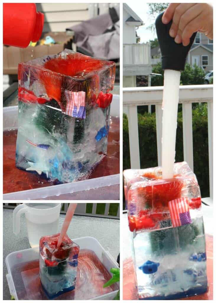 4th Of July Summer Ice Melt Activity by Little Bins for Little Hands