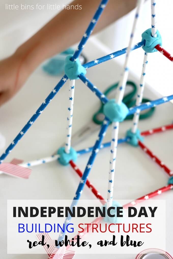 Independence Day Building Activity by Little Bins for Little Hands