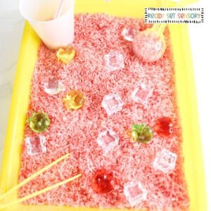 Fall Apple Juice Sensory Bin (Easy & Cheap!)