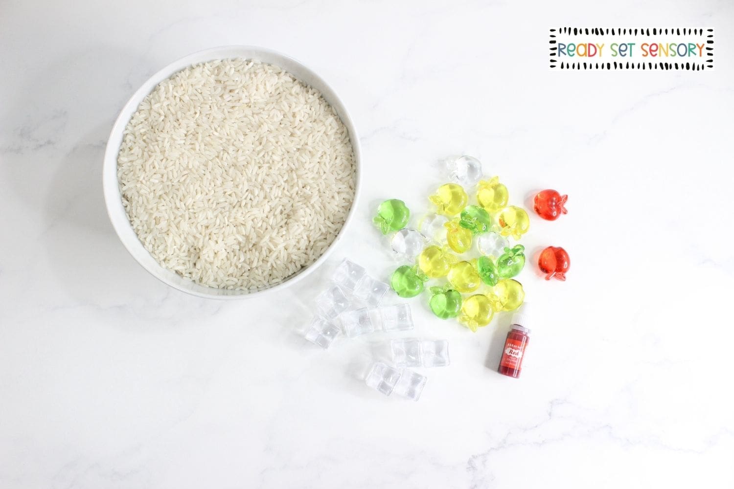 Fall Apple Juice Sensory Bin (Easy & Cheap!) supplies