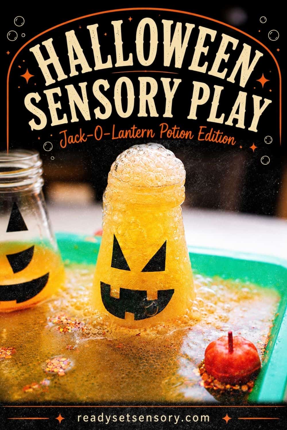More sensory bin ideas like this Fizzy Jack-o-Lantern Potions