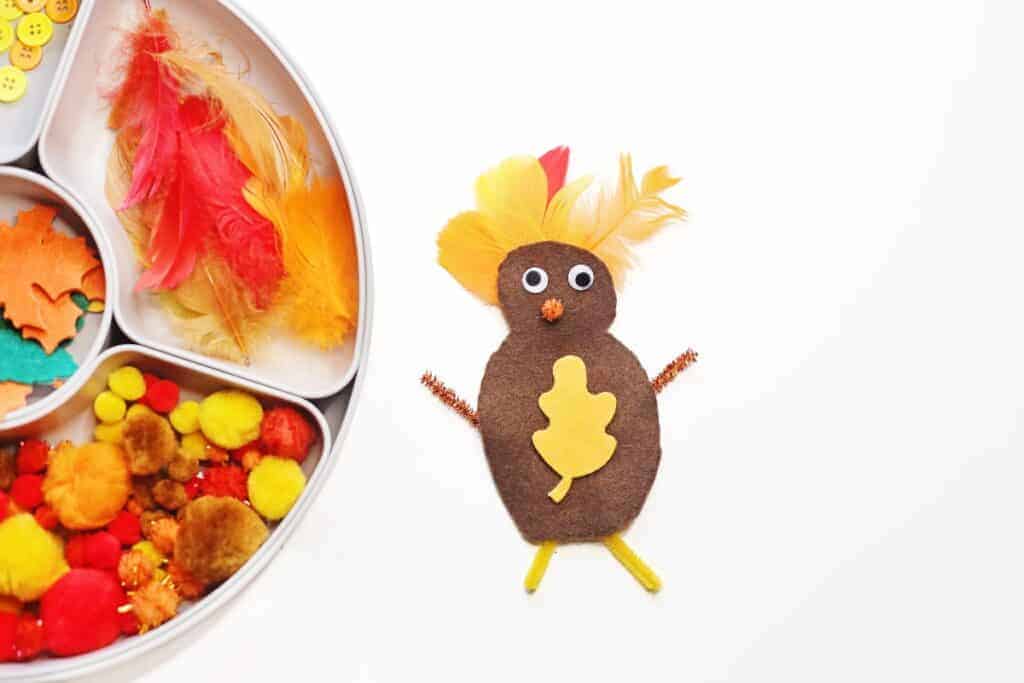 Turkey Sensory Bin by The Mindful Toddler