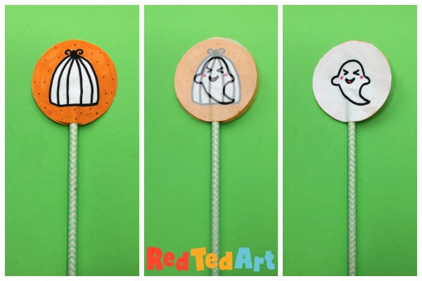 Halloween Thaumatrope by Red Ted Art