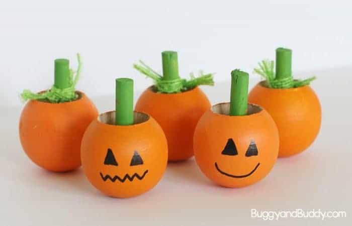 Pumpkin Spinning Tops by Buggy and Buddy