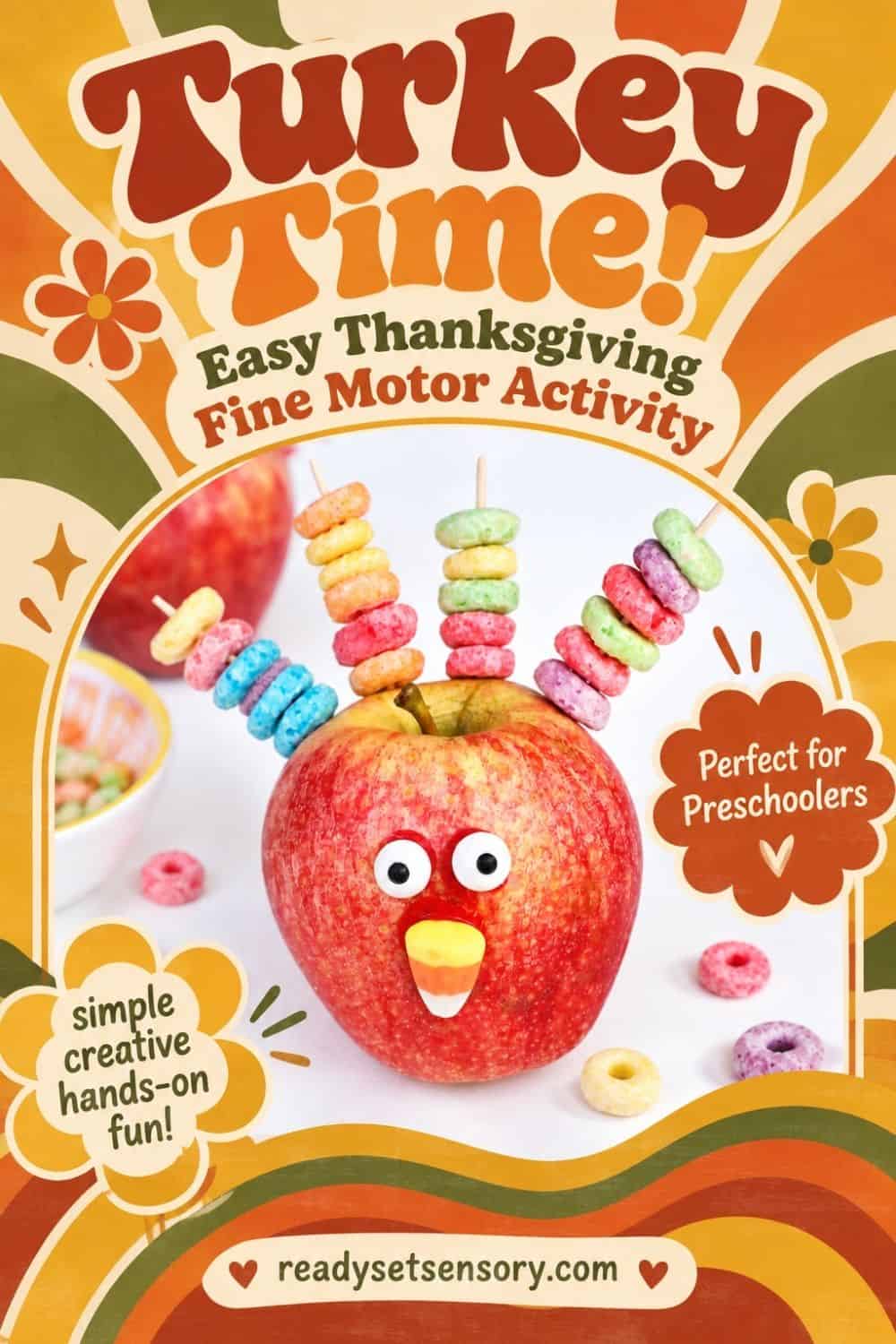 Apple Turkey Thanksgiving Fine Motor Activity - Clean Up and Storage