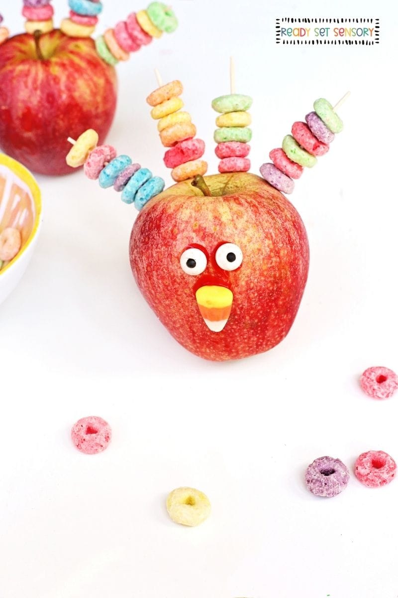 Apple Turkey Thanksgiving Fine Motor Activity - Tips and Variations