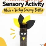 Turkey in Disguise Sensory Bottle for Kids - How to Set Up