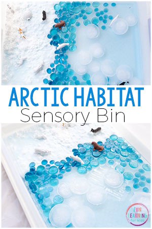 Arctic Sensory Bin for Winter