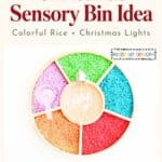 Christmas Light Sensory Tray - 13