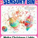 Christmas Light Sensory Tray - 16
