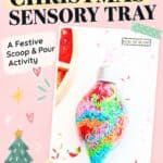 Christmas Light Sensory Tray - 2