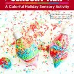 Christmas Light Sensory Tray - 3