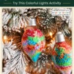Christmas Light Sensory Tray - Clean Up and Storage
