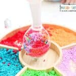 Christmas Light Sensory Tray - Step 2