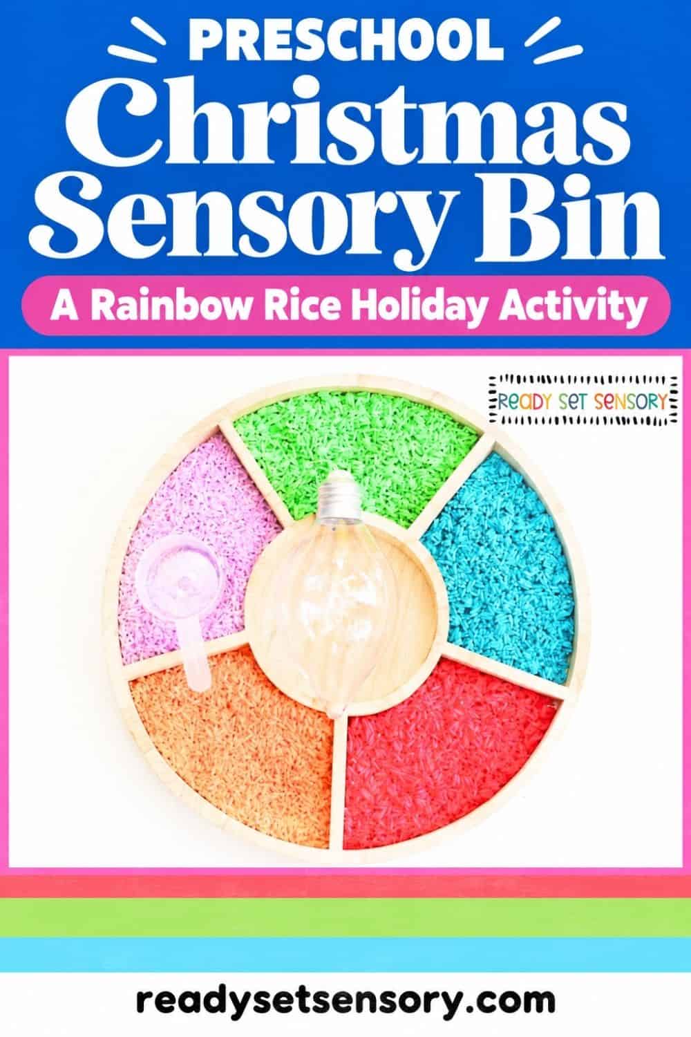 Christmas Light Sensory Tray - Tips and Variations