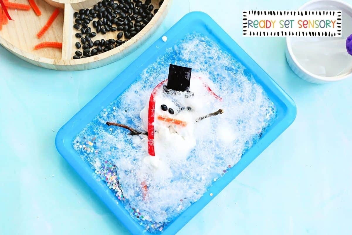 Fizzy Fake Snow Snowmen - Step 4