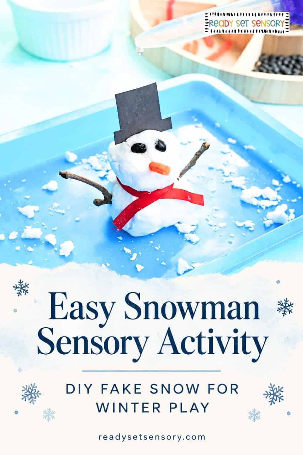 Fizzy Fake Snow Snowmen - Ways to Play