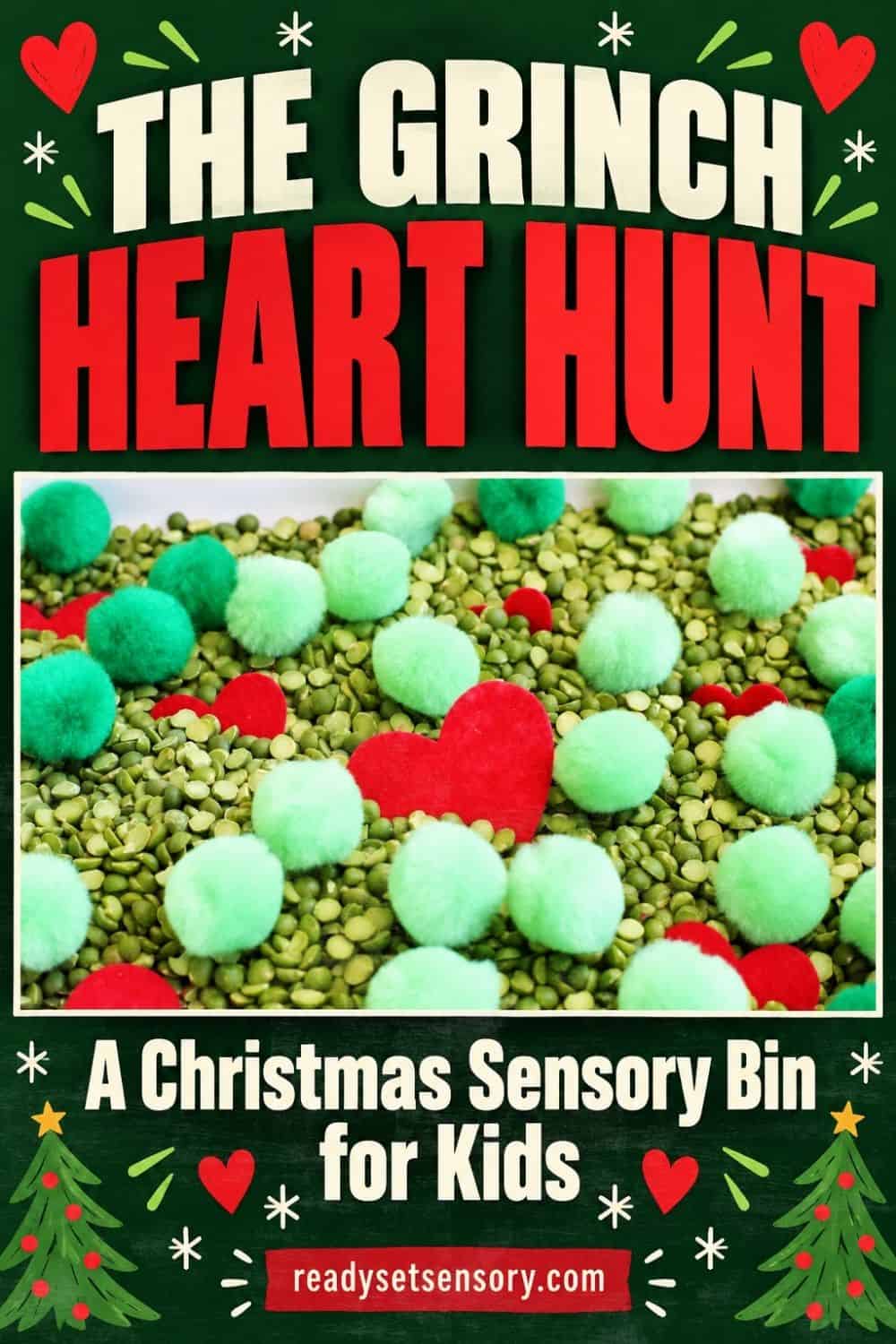 Grinch Sensory Bin - 11