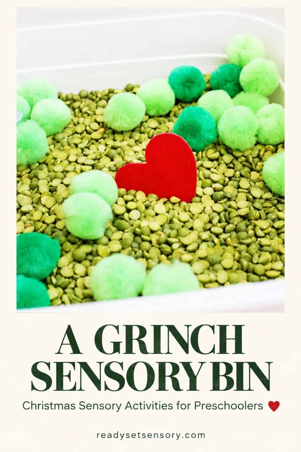 Grinch Sensory Bin - Ways to Play