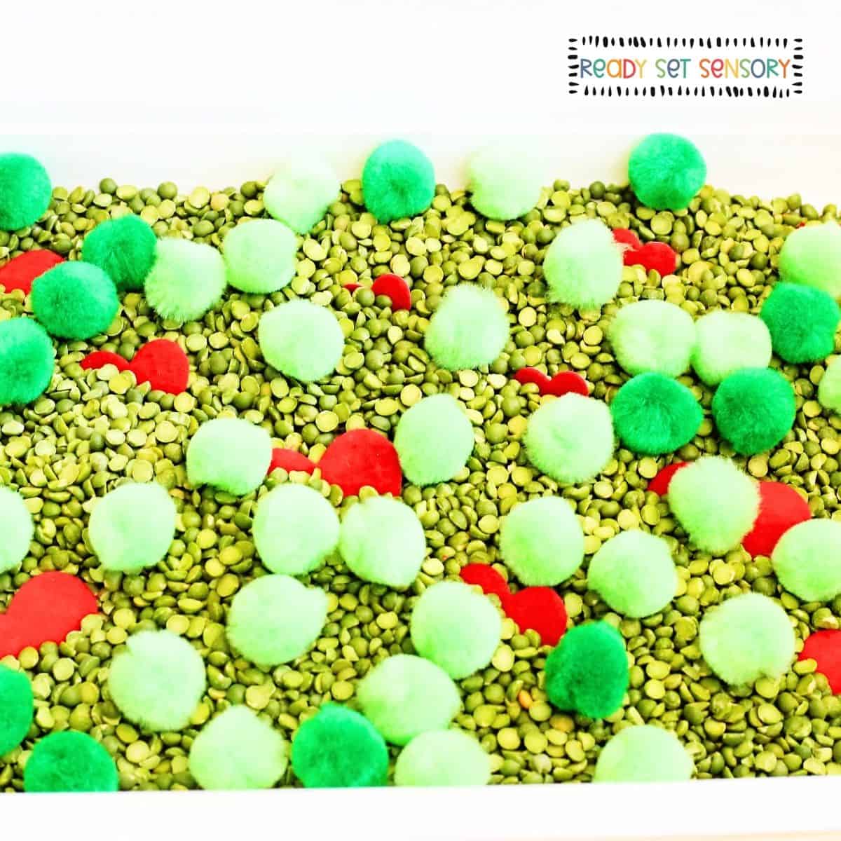 Grinch Sensory Bin