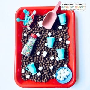 Hot Cocoa Sensory Bin