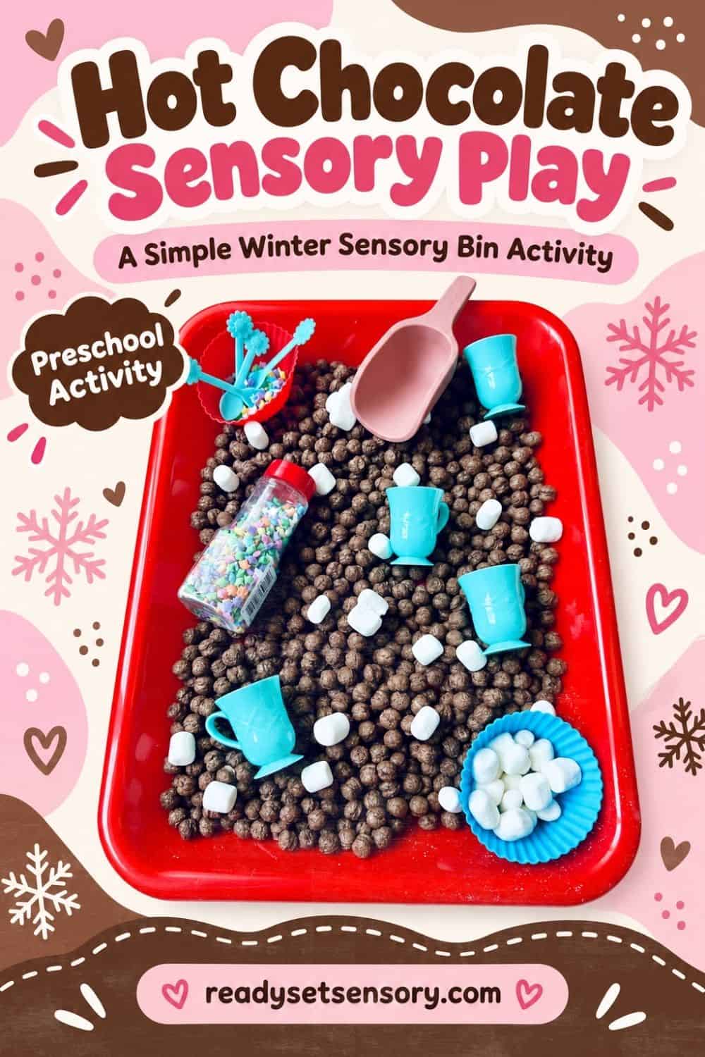 Hot Cocoa Sensory Bin - 4