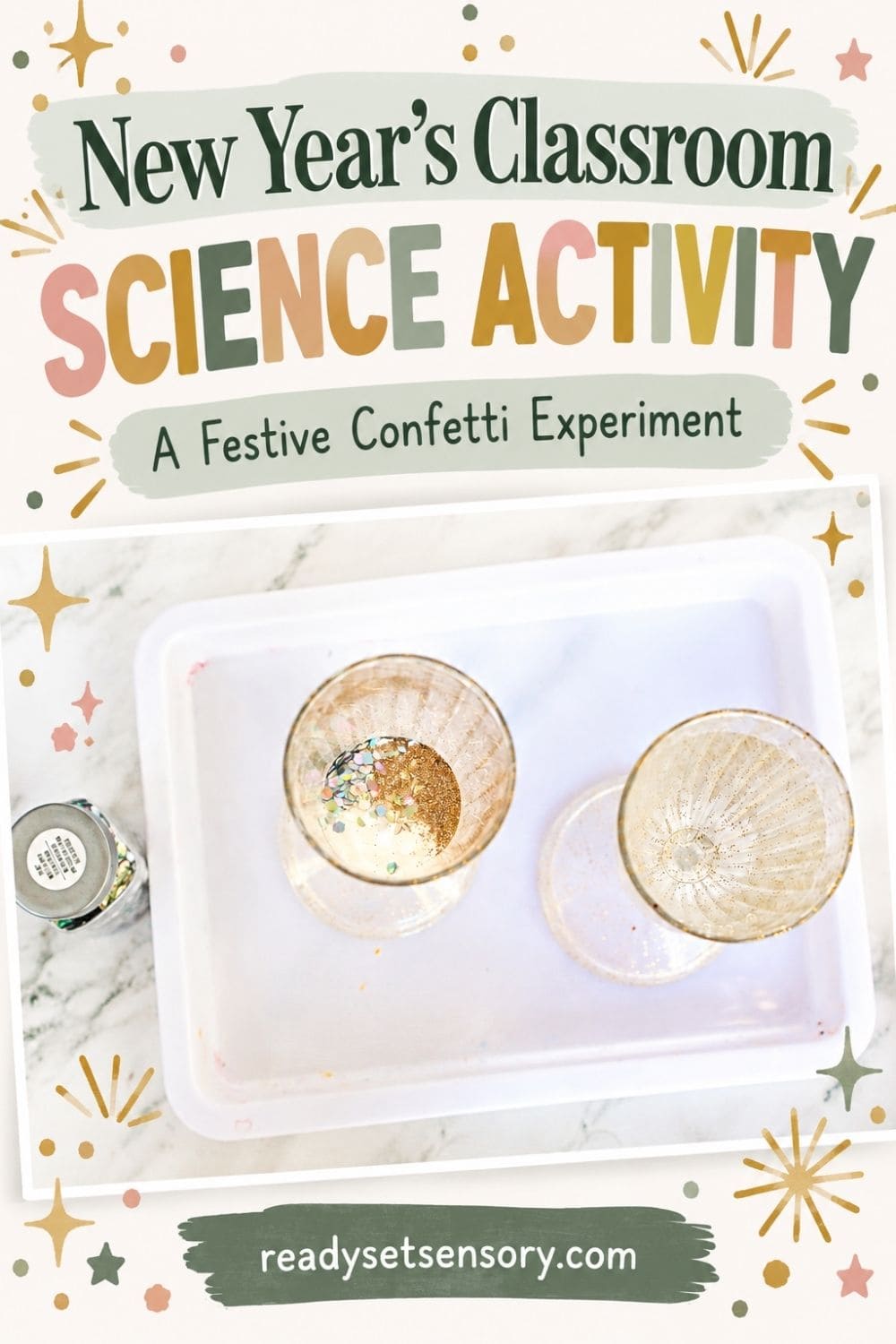 New Year’s Confetti Experiment for Kids - 14