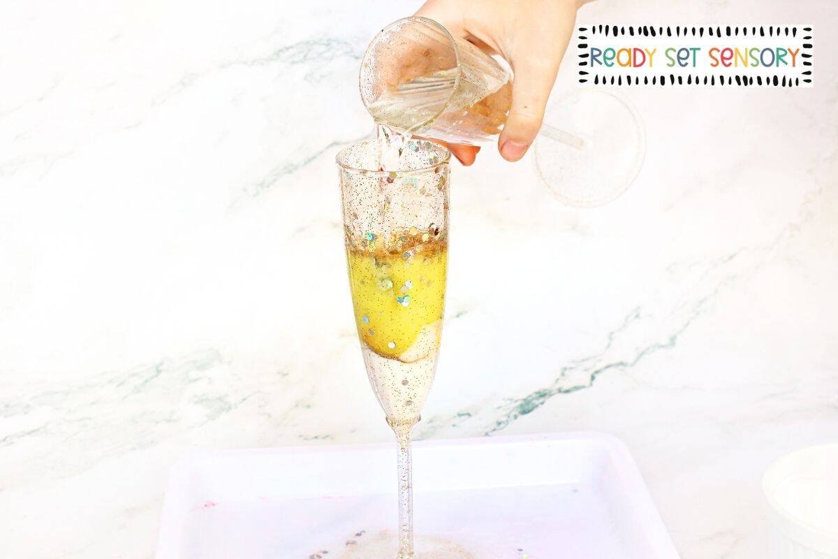 New Year’s Confetti Experiment for Kids - Step 3