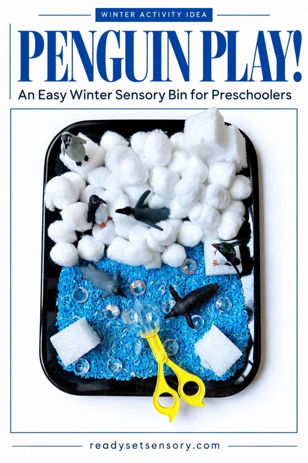Penguin Sensory Bin - More Sensory Ideas