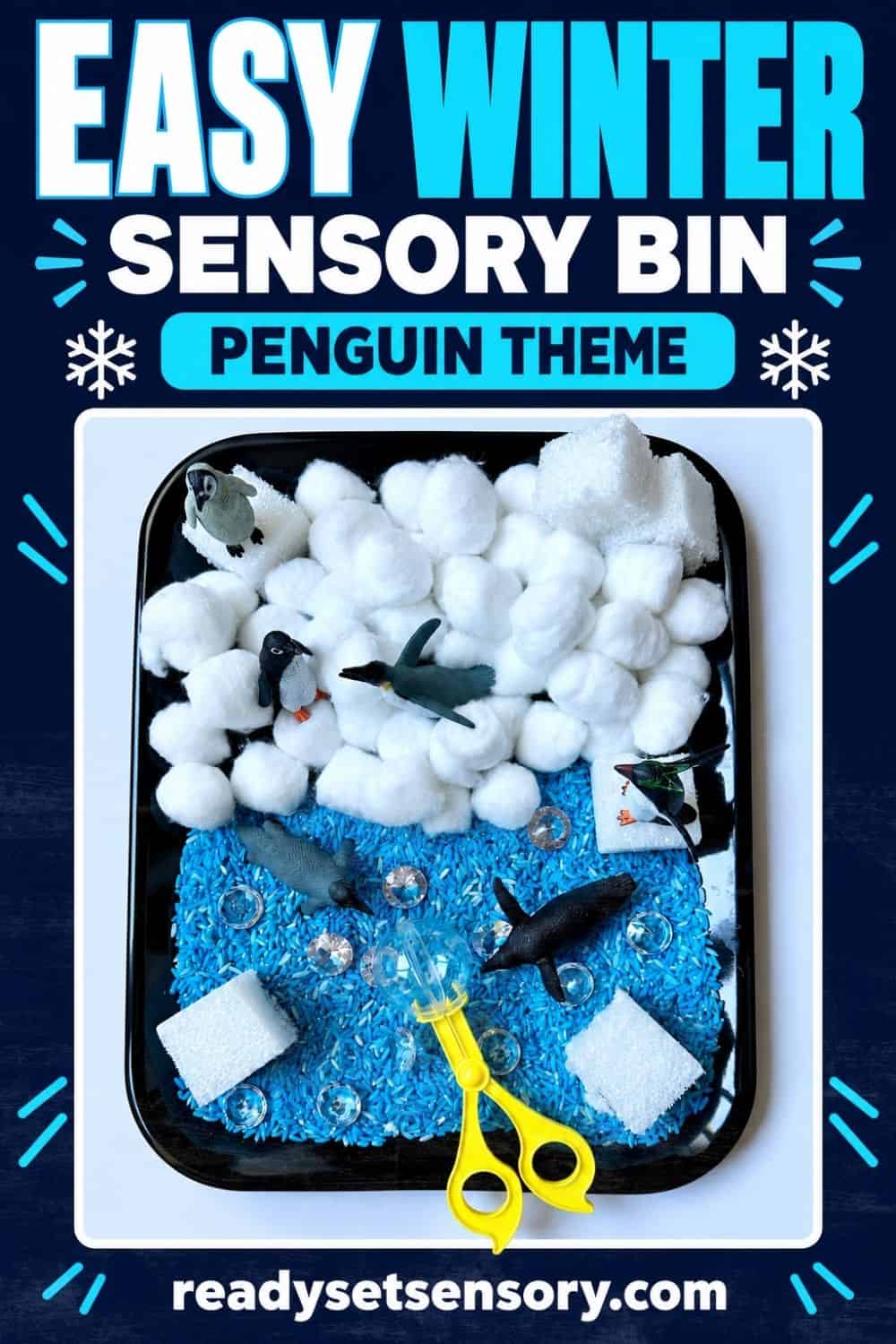 Penguin Sensory Bin - Tips and Variations