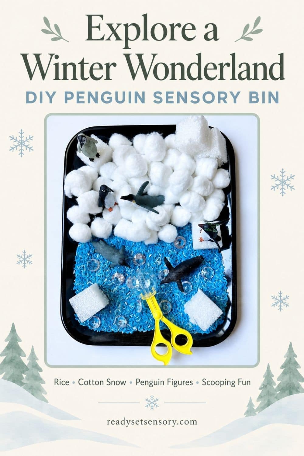 Penguin Sensory Bin - Ways to Play