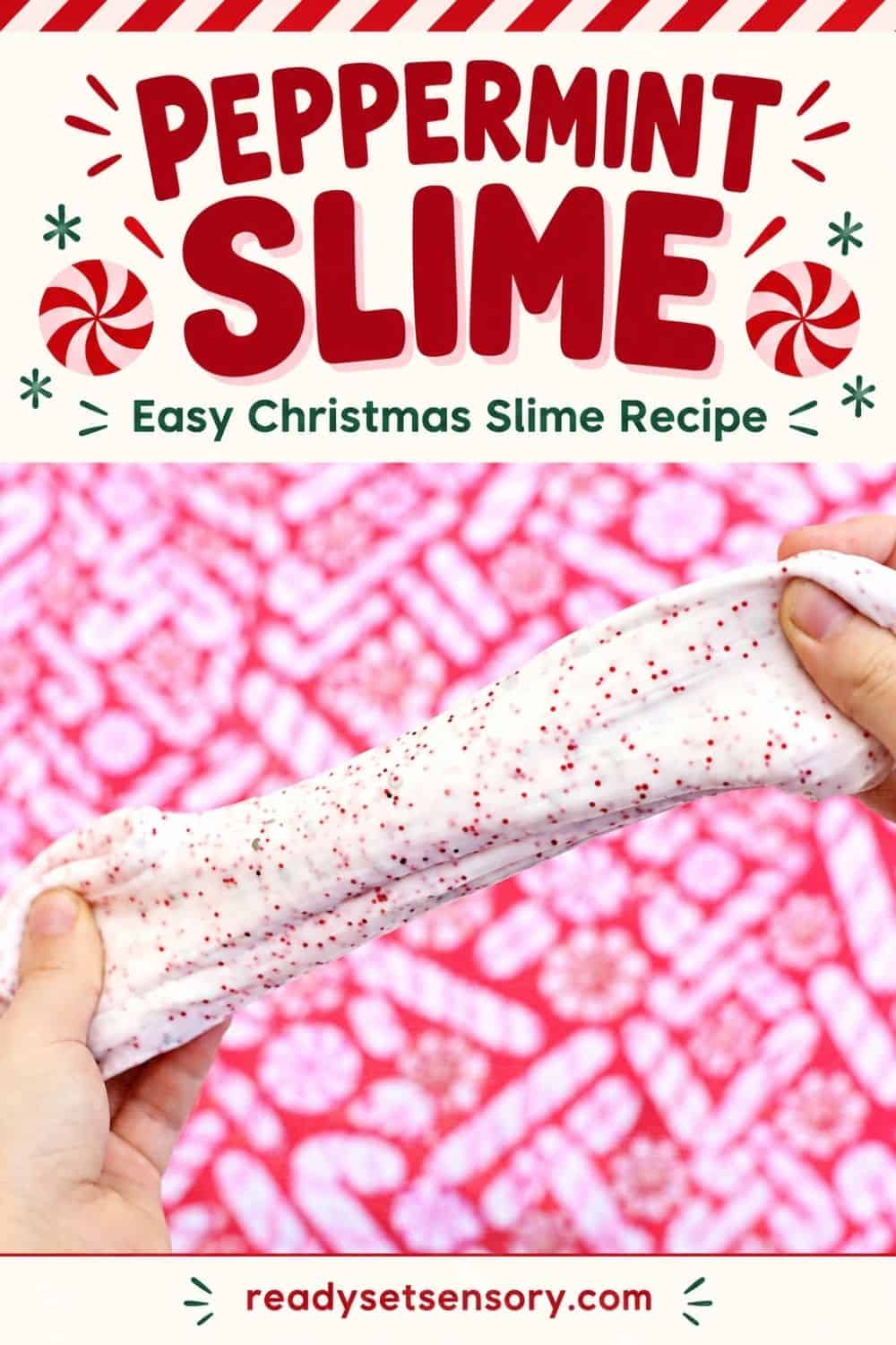 Easy Peppermint Christmas Slime Recipe - 5