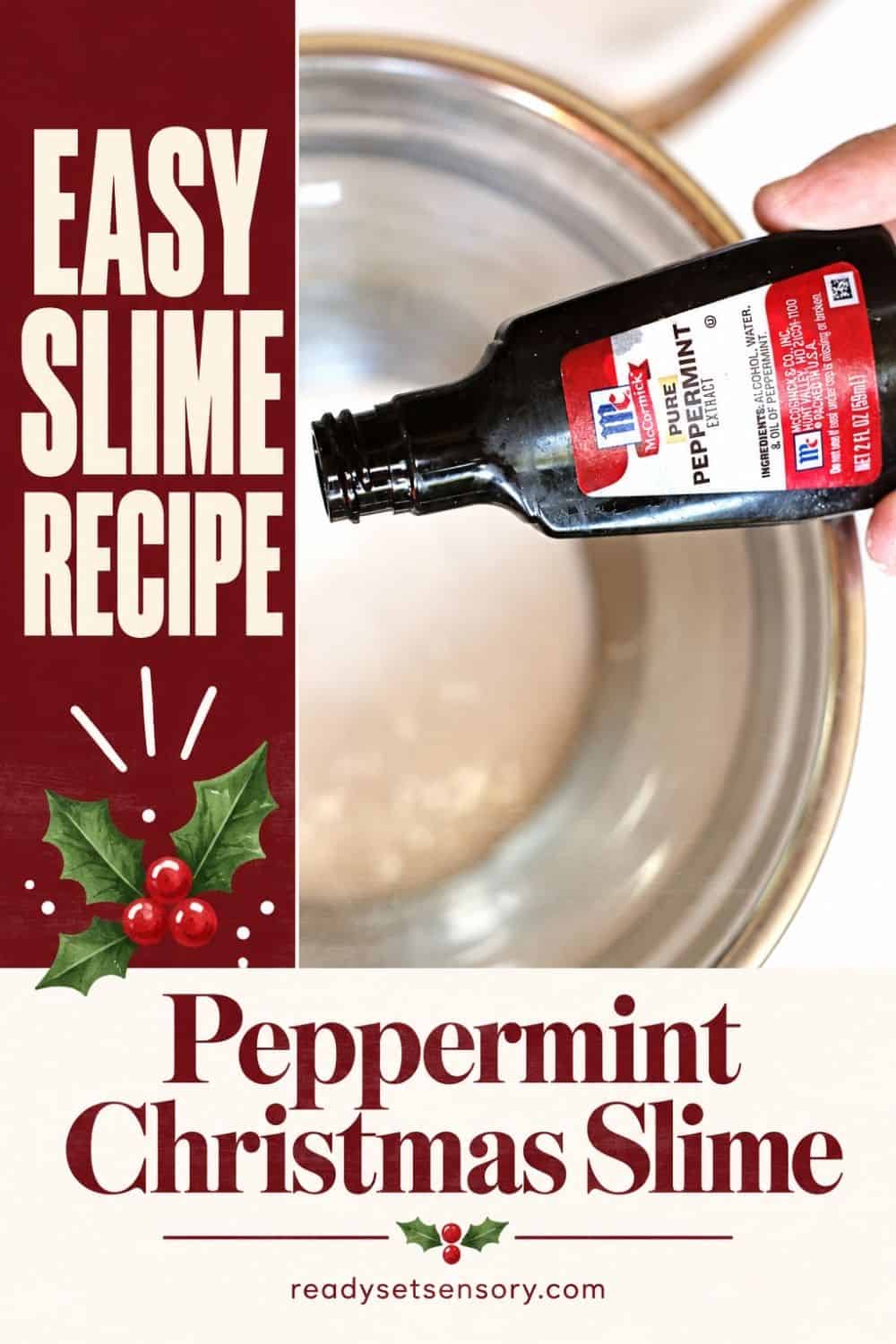 Easy Peppermint Christmas Slime Recipe - 7