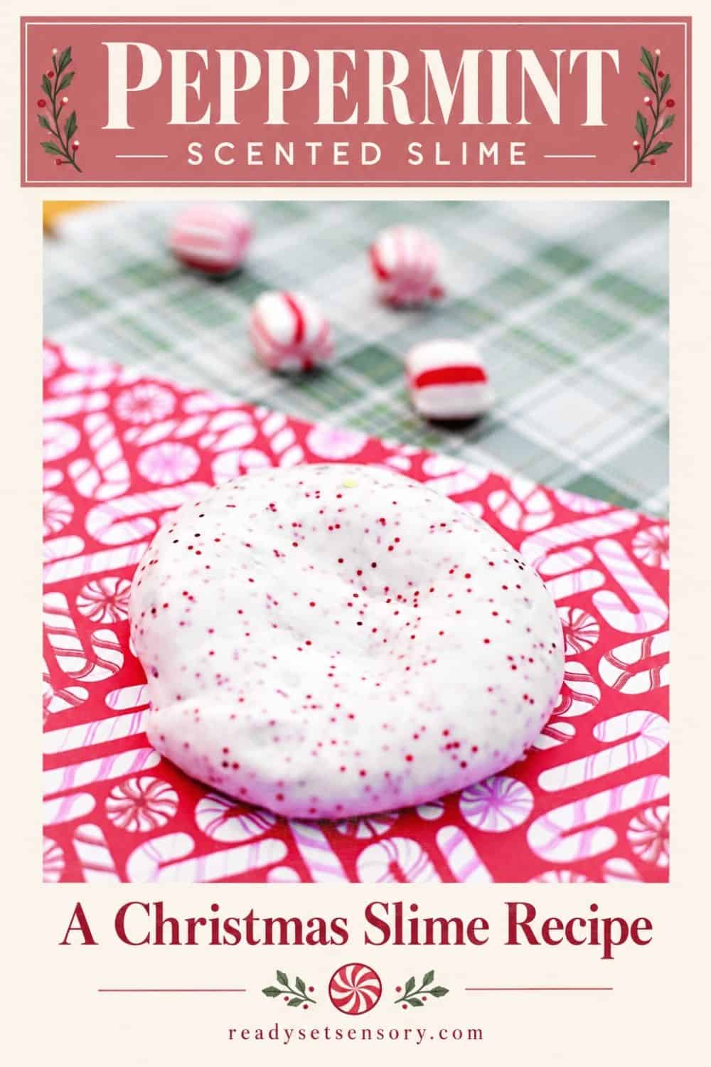 Easy Peppermint Christmas Slime Recipe - Ways to Play