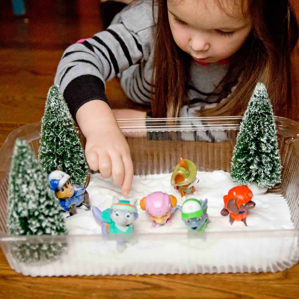 Winter Sensory Bin for Preschoolers - Busy Toddler